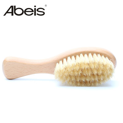 Natural Super Soft Baby Brush Boar Bristle Wooden Handle Baby Bath Brush