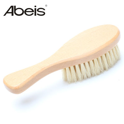 Natural Super Soft Baby Brush Boar Bristle Wooden Handle Baby Bath Brush