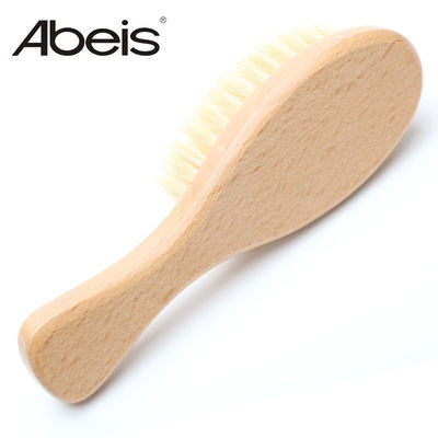 Natural Super Soft Baby Brush Boar Bristle Wooden Handle Baby Bath Brush