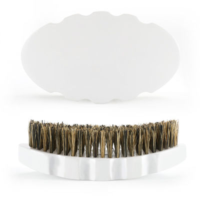 Boar Bristle 360 Wave Brush Custom Design White Beech Wooden 100%