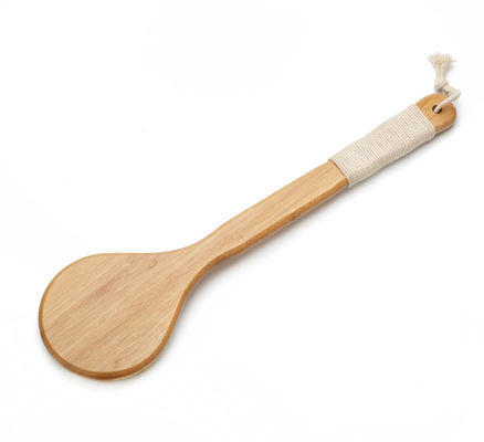 Dry Body Shower Brush Back Scrub Natural Bamboo Long Handle Massage