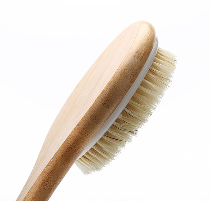 Dry Body Shower Brush Back Scrub Natural Bamboo Long Handle Massage