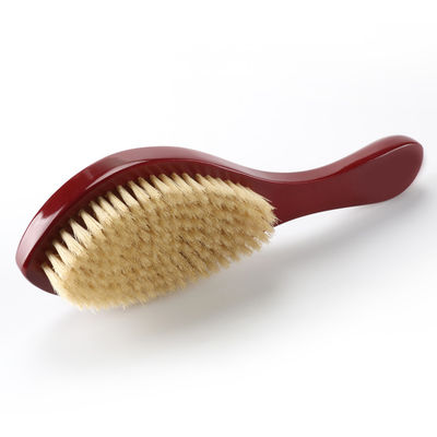 PU Glossy Custom Medium Hard Curved Bristle Hair Brush Durable