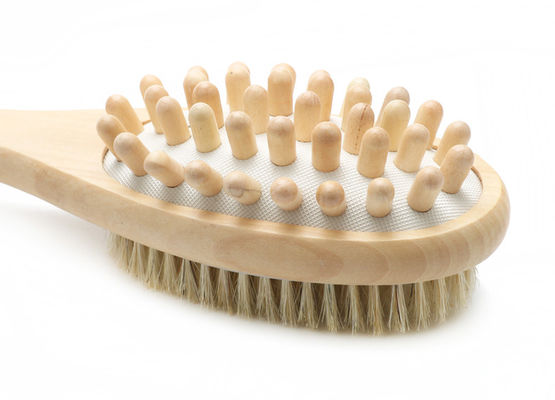 Long Handle Bath Shower Brush Double Sided Dry Remove Cells Spa Massage