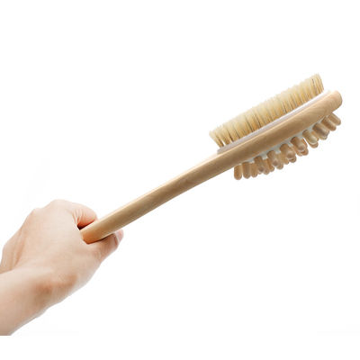 Long Handle Bath Shower Brush Double Sided Dry Remove Cells Spa Massage