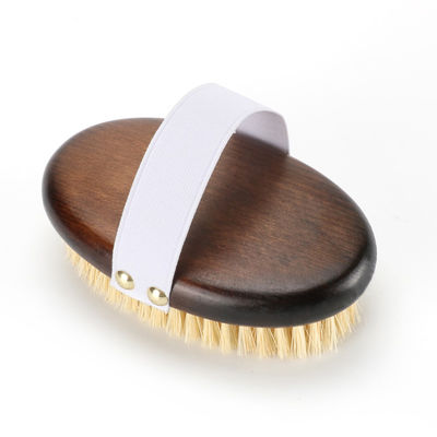 Oval Beech Wood Handle Body Brush r Dry Skin Shower Back Brush