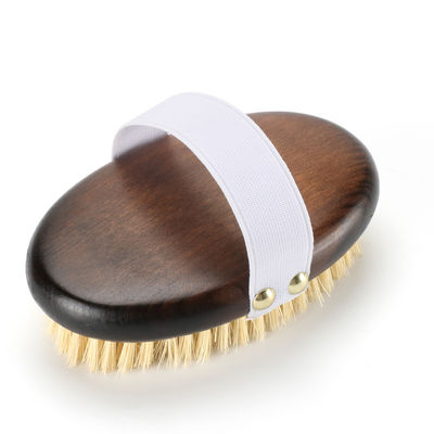 Oval Beech Wood Handle Body Brush r Dry Skin Shower Back Brush