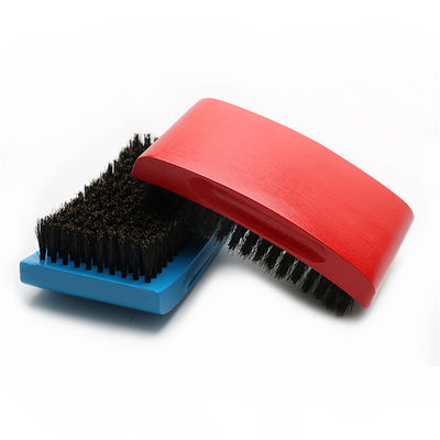 Square 360 Wave Brush Customized Logo Beach Wood Handle Boar Bristle Brush