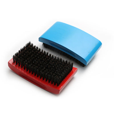 Square 360 Wave Brush Customized Logo Beach Wood Handle Boar Bristle Brush