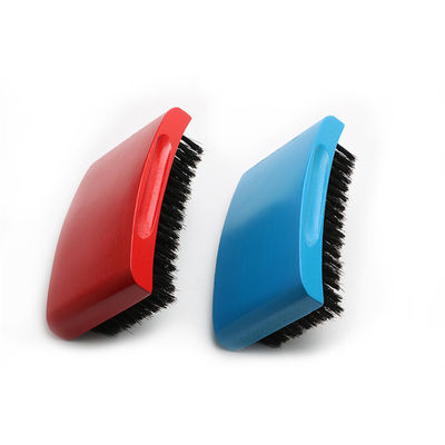 Square 360 Wave Brush Customized Logo Beach Wood Handle Boar Bristle Brush