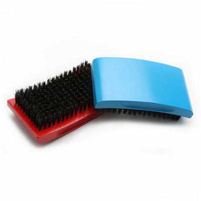 Square 360 Wave Brush Customized Logo Beach Wood Handle Boar Bristle Brush