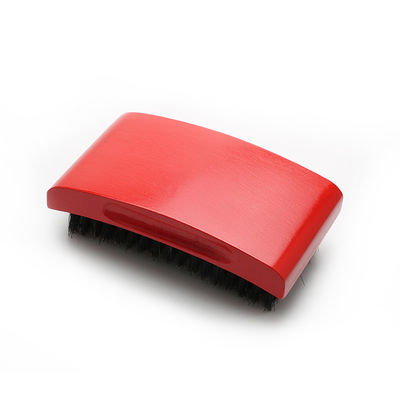 Square 360 Wave Brush Customized Logo Beach Wood Handle Boar Bristle Brush