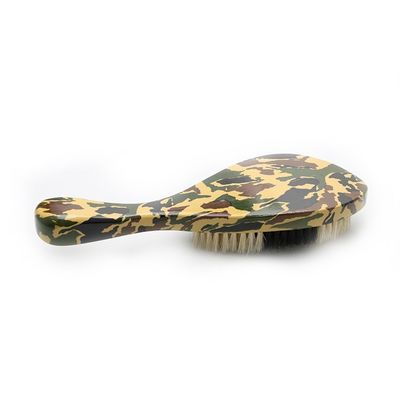 Customized Logo Two Color Boar Bristle Wave Brush For Men'S Hair Styling