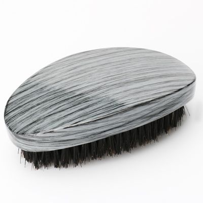 Abeis 360 Wave Brush Customize Woodgrain Color Medium Boar Mixed Nylon Bristle