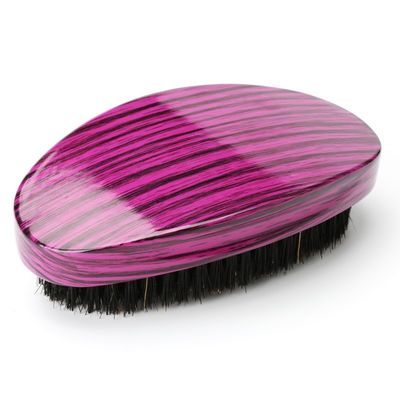 Abeis 360 Wave Brush Customize Woodgrain Color Medium Boar Mixed Nylon Bristle