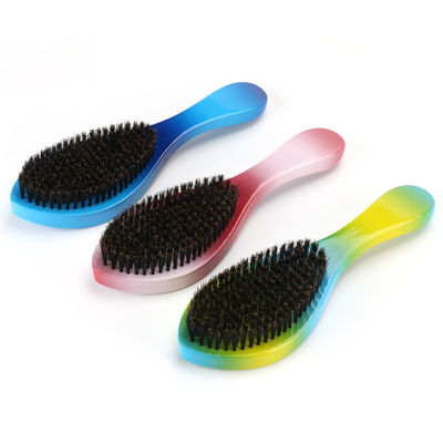 Abeis 360 Curved Wave Brush Gradients Color Long Handle Hair Brush Engrave Logo