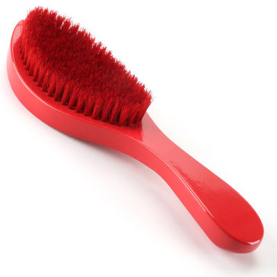 100% Pure Red Natural Boar Bristle Brush With PU Glossy Handle