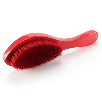 100% Pure Red Natural Boar Bristle Brush With PU Glossy Handle