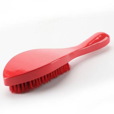 100% Pure Red Natural Boar Bristle Brush With PU Glossy Handle