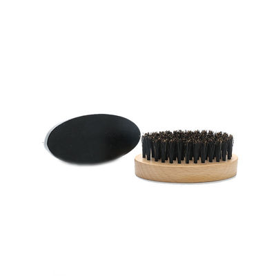 Abeis OEM Wooden Mini  Beard Brush Beard Balm Brush Ergonomic Design