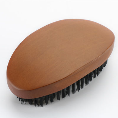 Extension Hair Wave Brush For 540 Wooden Curve Handle Brown Synthetic Fiber Nylon Brush