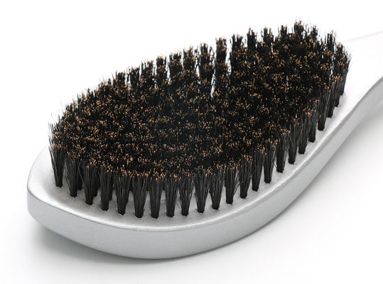 Custom Logo PU Boar Bristle Beard Brush With Beech Wood Handle