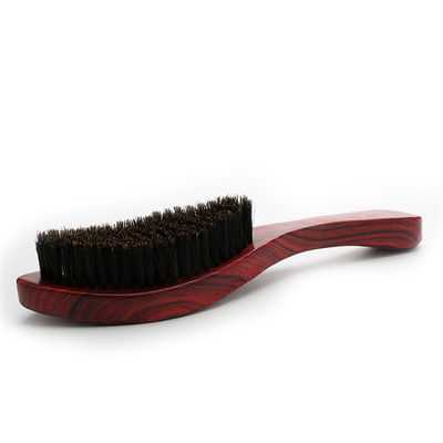 360 Wave Beard Care Brush With Natural Red Wood Grain Boar Bristle Hair 130g