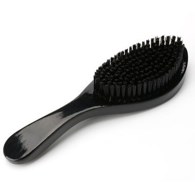 Custom Logo 360 Wave Brush Long Wooden Handle For Men Soft Hard Boar Bristle