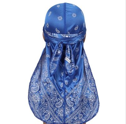 Multi-color Designer Bonnets Custom Men Wave Durags With Customized Logo Silk