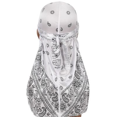 Multi-color Designer Bonnets Custom Men Wave Durags With Customized Logo Silk