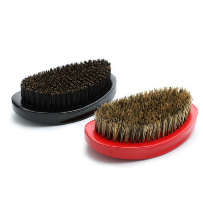 Custom Logo Wooden 360 Wave Brush Medium Soft Hard Textures Curved Brush