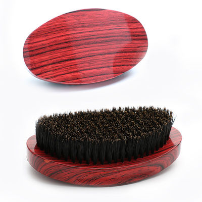 Custom Logo Wooden 360 Wave Brush Medium Soft Hard Textures Curved Brush