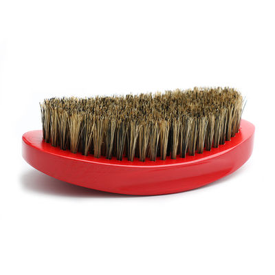Oem Custom Wave Hair Brush For 360 Wood Handle Natural Wild Boar Bristle