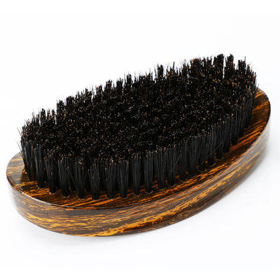 Oval 360 Curved Wave Brush For Men Hair Soft Medium Hard Boar Bristle PU Paint
