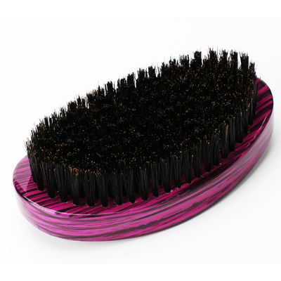Oval 360 Curved Wave Brush For Men Hair Soft Medium Hard Boar Bristle PU Paint