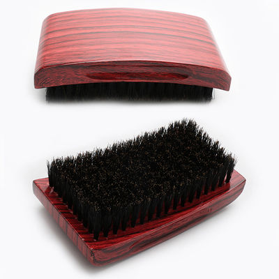 Customize 360 Wave Brush Square Wood Handle With Private Brand LOGO Hair Brush