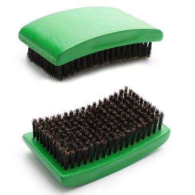 Customize 360 Wave Brush Square Wood Handle With Private Brand LOGO Hair Brush