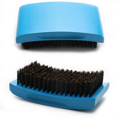 Customize 360 Wave Brush Square Wood Handle With Private Brand LOGO Hair Brush