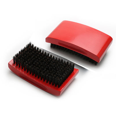 Customize 360 Wave Brush Square Wood Handle With Private Brand LOGO Hair Brush