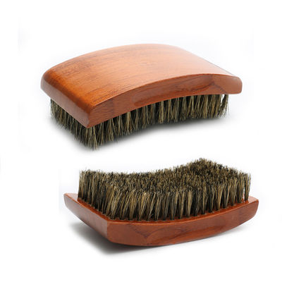 Customize 360 Wave Brush Square Wood Handle With Private Brand LOGO Hair Brush