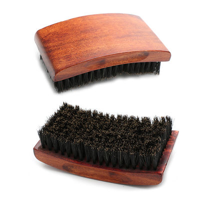 Customize 360 Wave Brush Square Wood Handle With Private Brand LOGO Hair Brush