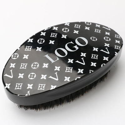 Ergonomic Custom 360 Wave Brush Wooden Bristle Hair Brush For Men'S Hair Grooming