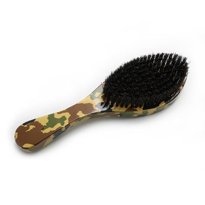 Custom Logo 360 Wave Brush Long Wooden Handle For Men Soft Hard Boar Bristle