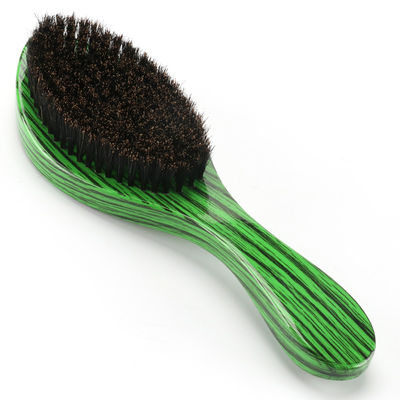 Custom Logo Palm Curved Natural Boar Bristle Hair Brush Ideal for Beard and Mustache Care