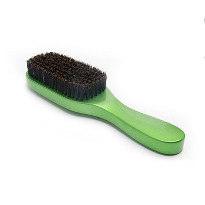 Abeis 360 Flat Wave Brush PU Glossy Soft Boar Bristle Beech Wood Long Handle