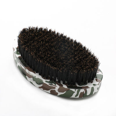 Customized Camouflage 360 Wave Brush Soft Curve Palm Extension Growth Hair Brosse