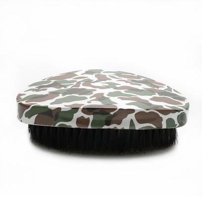 Customized Camouflage 360 Wave Brush Soft Curve Palm Extension Growth Hair Brosse
