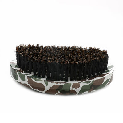 Customized Camouflage 360 Wave Brush Soft Curve Palm Extension Growth Hair Brosse