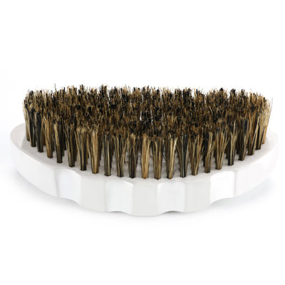 Boar Bristle 360 Wave Brush Custom Design White Beech Wooden 100%