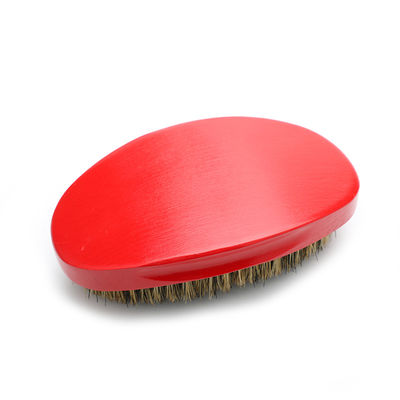 Custom Logo Wood Handle 360 Wave Brush for Soft Medium Bristles Curly Hair